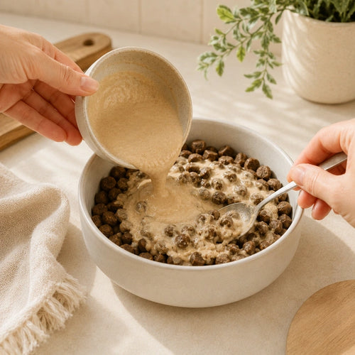 Step 2: versa la cremina sul cibo del cane